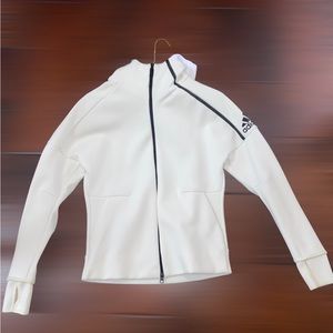 Adidas white sweater hoodie